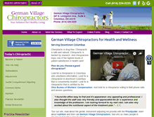 Tablet Screenshot of germanvillagechiro.com